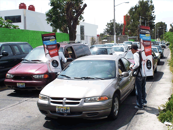 Apa Promoboard Volanteo con Estructura Fraccionamiento El Pedregal